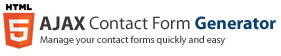 HTML5 AJAX Contact Form Generator